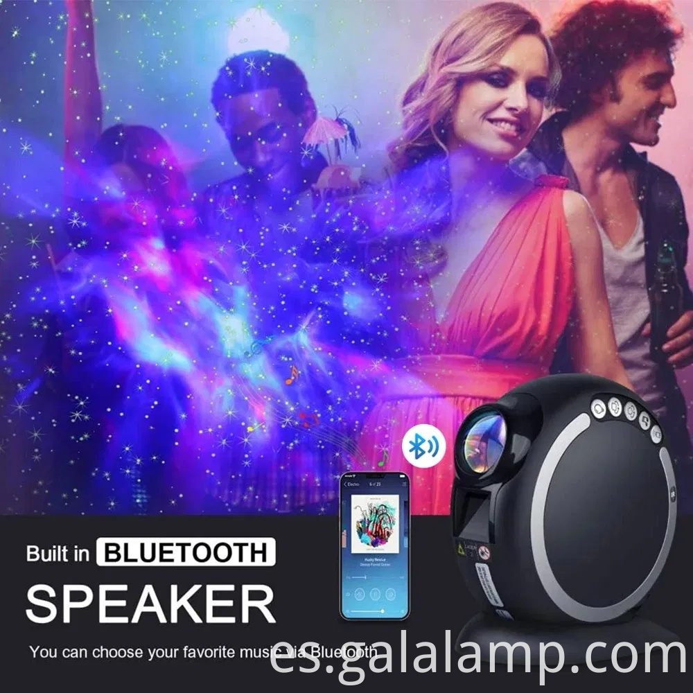 Tuya Wifi Smart Star Projector Galaxy para la aplicación de vacaciones Control de aplicaciones Smart Home Nebula Projector For Google Home Alexa